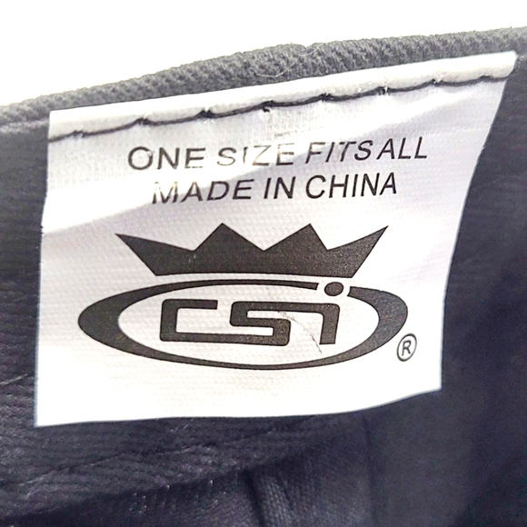 CSI Headwear Embroidered Rebel Pride Black Baseball Hat/Cap Hook & Loop Closure - Picture 11 of 11